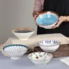 Hogar 2026 Modelo Nuevo Vajilla Cuenco de Cerámica Cuenco de Color Bajo Esmalte Cuenco para Sopa Cuenco Cónico Estilo Japonés Tazón Grande para Sopa Cuenco para Frutas