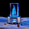 Atacado transfronteiriço Sri Lanka Nossa Senhora cubo de cristal 3D estéreo gravado a laser ornamentos de luz noturna luminosos