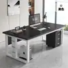 Mesa de Computador de Mesa Espessa Design Moderno Simples Mesa de Chefe Mesa de Escritório Mesa de Estação de Trabalho para Funcionários Combinação de Mesa e Cadeira Mesa de Estudo para Casa