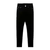 Pantalones vaqueros ajustados elásticos transfronterizos, de cintura alta, adelgazantes, ajustados al tobillo, pantalones tipo lápiz que realzan las caderas