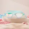 Gafas de Natación de Silicona al por Mayor en Stock para Hombres y Mujeres, Impermeables, Antivaho, Alta Definición, con Tapones para los Oídos Integrados, Equipo de Natación al por Mayor