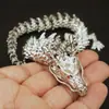 Adornos de dragón dorado de cinco garras de aleación pueden ser móviles para ganar dinero Manillar de dragón chino Decoraciones de escritorio para oficina en casa
