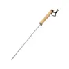 Conjunto de Churrasco de 16 Peças com Cabo de Madeira Pequeno Garfo de Aço Inoxidável Pá Ferramenta para Churrasco Combinação Estilo Churrasco Camping Acessórios para Churrasco