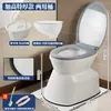 Silla de Inodoro Engrosada para Mujeres Embarazadas, Asiento de Inodoro Portátil para Personas Mayores, Asiento de Modificación de Inodoro de Sentadilla para el Hogar