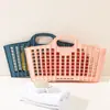 Cesta Plegable para Guardar Snacks con Asa, Cesta de Almacenamiento Portátil para Escritorio, Cesta Pequeña Multifuncional Engrosada para Artículos Varios