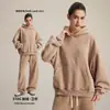Moletom Masculino Tendência Outono e Inverno Novo Estilo Versão Curta Larga Boxy com Lavagem Desgastada e Visual Vintage