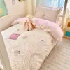 2026 Novo Conjunto de Roupa de Cama para Dormitório Três Peças 100% Algodão Estudante Universitário Capa de Edredom de Algodão Puro Lençol de Cima Lençol com Elástico Roupa de Cama