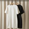 Nanyou Ropa de Mujer TH Nuevo Ácido Triacético Adelgazante Cuello Redondo Manga Corta Vestido Mujer