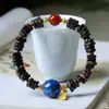 Chegada Nova Outono 2025 Pulseira de Agarwood Dalaguan Pulseira de Contas de Laca Estilo Chinês Original Dropshipping