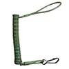 Cuerda Táctica de Resorte Cuerda Táctica de Resorte para Exteriores Llavero para Colgar Mochila Colgante Anti-Caída y Anti-Pérdida Cuerda para Pistola de Tarea