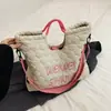Nueva Bolsa de Estudiante para Viajes Diarios de Gran Capacidad para Mujeres 2025 Bolso Bandolera Bolso Tote Bolso de Hombro Bordado con Letras Bolso Cruzado Ligero