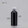 Botellas de Plástico Transparentes con Tapa abatible en stock 30 50 100ml Flexibles para Loción Cosmética Botellas Dispensadoras con Tapa de Mariposa