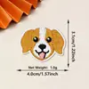 Patches Bordados de Cachorro Animal Cartoon Fofo Patches Adesivos Termofusíveis para Pets para Decoração de Roupas, Chapéus e Bolsas