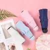 50% de descuento Paraguas compacto y portátil, protección UV, cápsula de protección solar con recubrimiento negro, doble uso para sol y lluvia