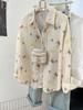 Camisa de proteção solar floral jaqueta feminina verão 2024 novo design senso nicho casual camisa solta cardigan top