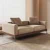 Shuai Ji Feng Villa Combinación de Sofá de Madera Maciza Estilo Antiguo Japonés Casa de Huéspedes Diseño de Tela Tecnológica Sofá de Piso