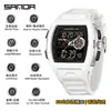 Reloj Deportivo Sanda de Doble Pantalla para Estudiantes de Secundaria, Montañismo al Aire Libre, Hora Mundial, Resistente al Agua, Cuenta Atrás, Versátil, Elegante Reloj Electrónico