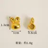 Suministrado directamente por el fabricante: Accesorios para Joyería DIY de Oro Arena Vietnamita, Tetera de Trébol de Cuatro Hojas, Conejo Lindo Personalizado, Venta al por Mayor de Joyería Pequeña de Yiwu