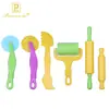Brinquedos Quentes Infantis Transfronteiriços Ferramentas de Argila Colorida DIY Kit de Moldes Ferramentas de Plasticina de Lama de Cristal