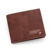 Cartera corta para hombre con costuras de estilo europeo y americano, monedero plateado de dólar, bolso con tres compartimentos para múltiples tarjetas, suministro transfronterizo