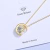 Collar de Diamantes Gato Luna para Mujer Simple Elegante Estilo Coreano Distintivo Cadena Clavícula Estudiante Popular en Línea Estilo Mori Colgante Fresco