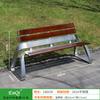Silla de Parque Banco Exterior Rejilla de Piña de Acero Inoxidable Silla de Ocio Madera Larga Anticorrosión Silla con Respaldo para Patio Comunitario Zona Escénica