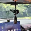 Colgante de calabaza de madera de durazno natural para coche, amuleto de paz, decoración de loto de madera de durazno para coche, regalo de bendición de área escénica de alta gama