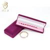 Caja de anillo de franela esencial para bodas, caja de collar de perlas, exquisita caja de joyería cuadrada de alta gama, joyería de alta gama