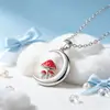 Collar de luna y hongo de moda transfronterizo estilo europeo y americano, collar con colgante de alta gama para Halloween, un regalo para mejores amigas