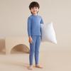 Nuevo Conjunto de Ropa Interior Térmica de Lana para Niños Ropa de Otoño de Seda para Bebé Pantalones de Otoño Pijamas de Doble Cara Afelpados de Invierno