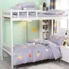 Atacado de Fabricante Conjunto de Três Peças para Dormitório de Estudante Colchão Edredom Beliche Escolar Conjunto de Seis Peças de Suprimentos Personalizado
