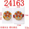 Color esmalte flor de durazno con agujero pasante aleación de cuentas accesorios diy retro moda nacional pulsera de cuentas pulsera material diy