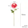 Flor de dalia artificial moderna minimalista de una sola cabeza para sala de estar, comedor, decoración de tienda de ropa, accesorios florales de flor artificial