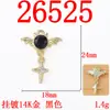 Mini Asas de Diabo Morcego Fofo Estrela de Quatro Pontas Pingente Acessórios de Liga Brincos Artesanais Pulseira Acessórios DIY