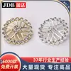 Botones Metálicos Huecos con Pedrería Cosidos a Mano Botones para Camisa Botones de Punto para Suéter Jin Da Accesorios para Ropa