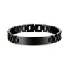 Pulseira de Aço Inoxidável Ajustável com Material de Galho para DIY, Venda Quente Transfronteiriça, Folha Curva, Titânio, Eletrodeposição a Vácuo