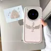 Adequado para capas de celular vivox300 e vivox200, acabamento espelhado, estilo coreano, modelo feminino, coração com asas notas musicais do Instagram