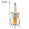 Pincel de Óleo de Silicone com Frasco Doméstico Resistente a Altas Temperaturas Pincel de Óleo com Frasco Reembalado Recipiente de Óleo Pincel de Óleo para Churrasco ao Ar Livre Pincel de Óleo Integrado