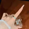 Anel de Flor com Design de Pintura a Óleo, Exquisito e Versátil, Anel Exquisito de Nicho, Anel de Dedo Indicador Feminino de Luxo Acessível de Alta Qualidade