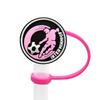 Série Futebol Rosa Desenho Animado Criativo Tampa com Canudo Copo de Água Tampa de Poeira para Canudo Cobertura para Canudo Venda Direta da Fábrica