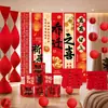 Banderines de tela para celebración de inauguración, decoraciones para la sala de estar de la nueva casa, artículos de decoración para el nuevo hogar, suministros para la ceremonia de mudanza