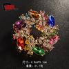 Broche Estilo Japonés para Mujer, Único y Lujoso, Pin de Alta Gama, Elegante Broche para Cuello de Traje de Suéter, Pin Fijador para Cuello en V