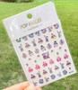Nuevas pegatinas para uñas Baizi pegatinas para uñas infantiles lindo dibujo animado pegatinas para uñas Baizi fábrica de papel ML107-121