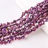Cuentas de cristal de trébol de cuatro hojas, novedosas, galvanizadas, de colores mágicos, para pulsera, colgante, cuentas sueltas, accesorios al por mayor