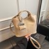 Bolsa Feminina 2026 Nova Tendência Outono e Inverno Casual Grande Capacidade Vintage Versátil Transversal Saco Balde Bolsa de Ombro