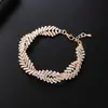 Pulsera personalizada transfronteriza con cruz de diamantes completa pulsera tejida a mano fábrica directa de adornos para la mano para mujeres europeas y americanas B305