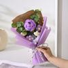 Flores Artificiais, Flores de Fio Tricotado, Pequenos Buquês Prontos, Girassóis, Rosas, Flores Festivas Feitas à Mão, Lembrancinhas Transfronteiriças Atacado