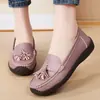 2026 Zapatos Casuales Antideslizantes Cómodos Versátiles para Mujer Zapatos Planos Mocasines Zapatos de un Solo Color Zapatos para Mamá Zapatos Formales de Moda para Mujer