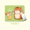Urso Fofo de Gravata Mouse Pad Portátil com Base Adesiva Antiderrapante, Alto Valor Estético, Pad de Computador Pequeno para Estudantes e Uso no Escritório