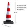 Fabricante de Guangdong Anillo de Elevación de Goma Cono Vial Reflectante Plástico de Goma Cono Cuadrado Anticolisión Cono de Helado Cono Publicitario Cono de Advertencia